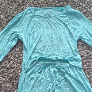 Kickee Pants Light Blue Women's Top Maternity / Breastfeeding Top Size Large